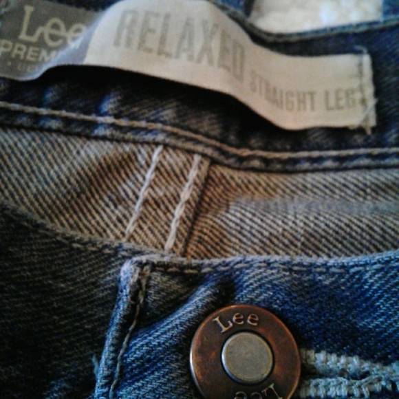 🌺 Mens Lee Premium Select Relaxed Straight Leg Jeans - Picture 2 of 7